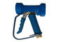 Multifunctional Brass Blue Washing Gun , Brass Water Spray Gun Stainless Steel Trigger 1/2" IPS Female Thread